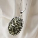 Pyrite Stone 5-30 gram  Original Pendant Necklace - Certified Pyrite Pendant for Men and Women - Real Pirate Stone Crystal Pendant for Money, Wealth, Abundance and Success