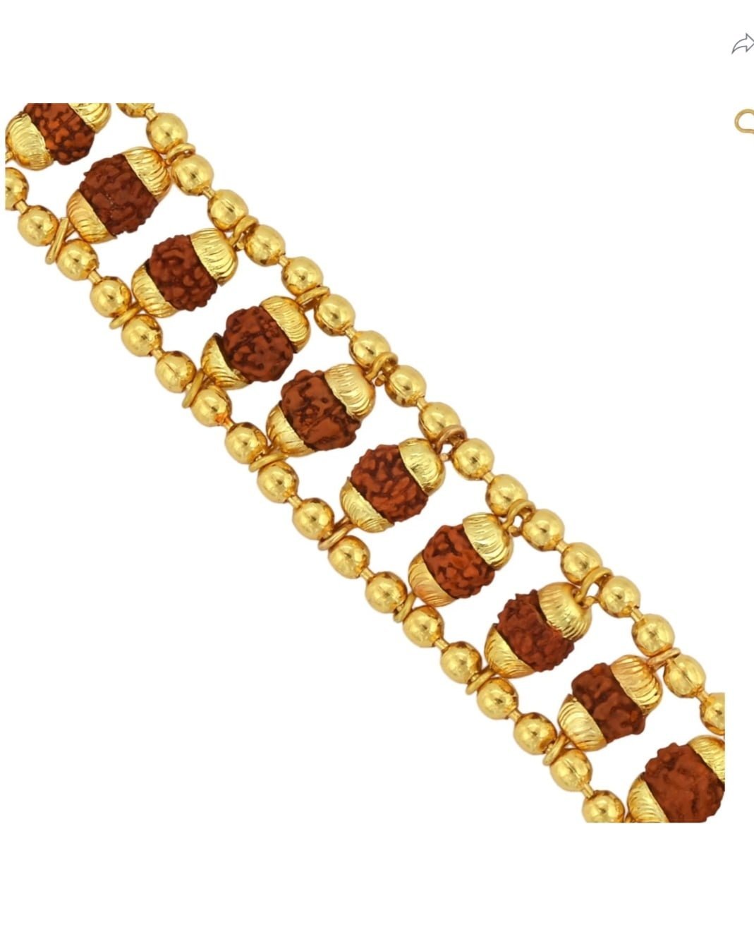 Beaded 7 Mukhi Rudraksha Rakhi Bracelet for Men and Women - Image 3
