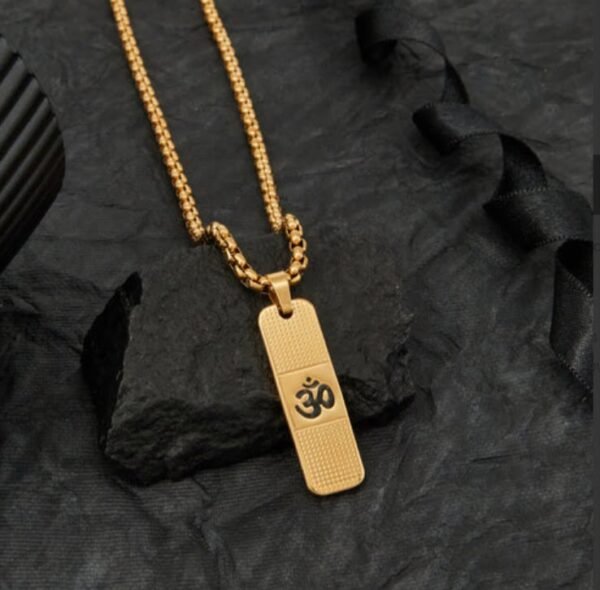Om pendant 18k  Pendant with chain - Image 6