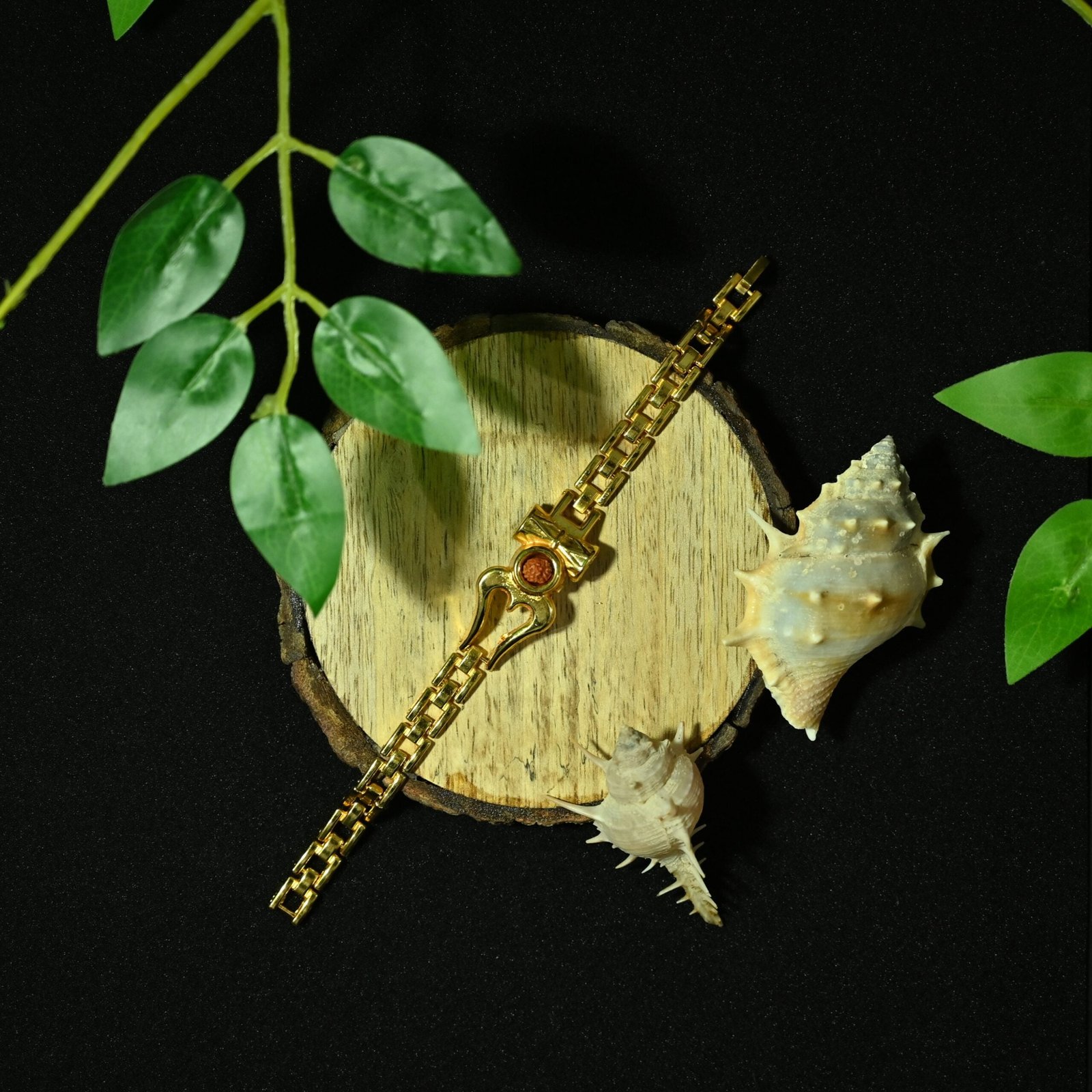 Om Damroo 5 Mukhi Rudraksha Bracelet for Men & Women - Image 2