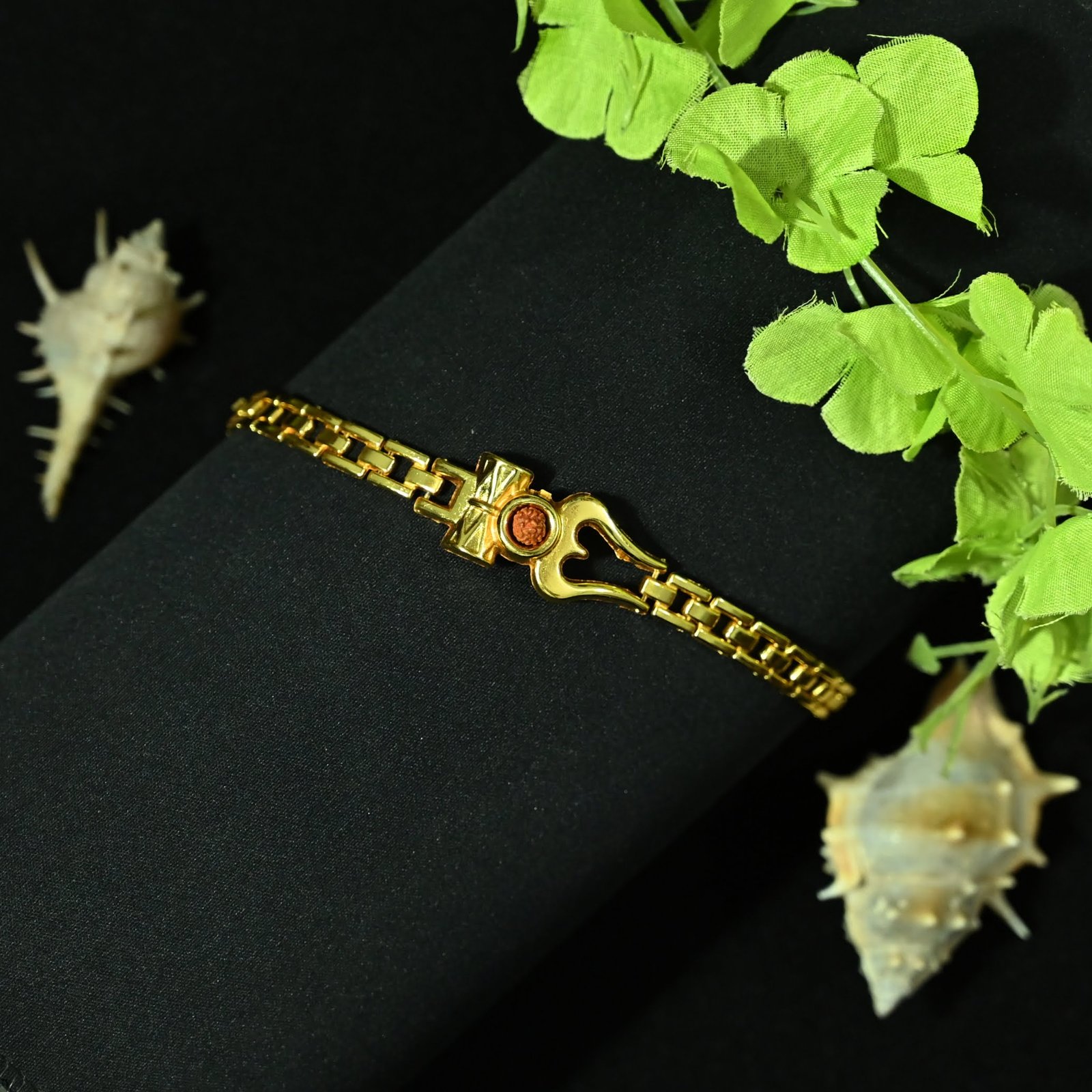 Om Damroo 5 Mukhi Rudraksha Bracelet for Men & Women - Image 4