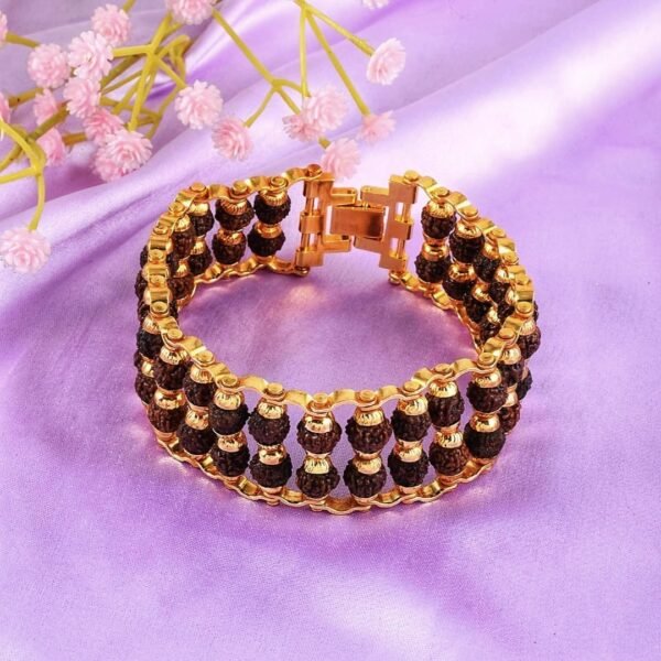 48 Beads Original  7-Mukhi Rudraksha  Bracelet for Men and Women - Image 2