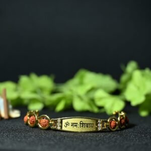 Om  Namah Shivay 5 Mukhi Rudraksha Bracelet for man and woman