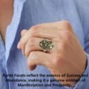 Pyrite Stone Original Ring - Certified Pyrite Ring for Women and Men - Real Pirate Stone Crystal Ring for Money, Wealth, Abundance and Success