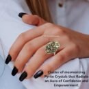 Pyrite Stone Original Ring - Certified Pyrite Ring for Women and Men - Real Pirate Stone Crystal Ring for Money, Wealth, Abundance and Success