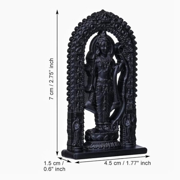 Ram Lalla Metal Idol | Diwali Worship | For Car & Bus Dashboard | - Image 4