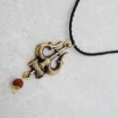 5 Mukhi Rudraksha Bracelet + Premium Quality Mahadev Trishul Damru Pendant for Men and Women