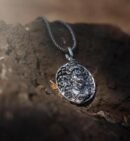 Silver-Plated God Hanuman Pendant Lord Bajrang Bali Locket+Chain For Men & Women