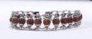 7 mukhi Silver Plated Modern Rudraksha Bracelet for men and women